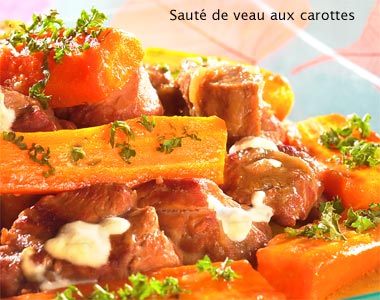 sauté de veau aux carottes